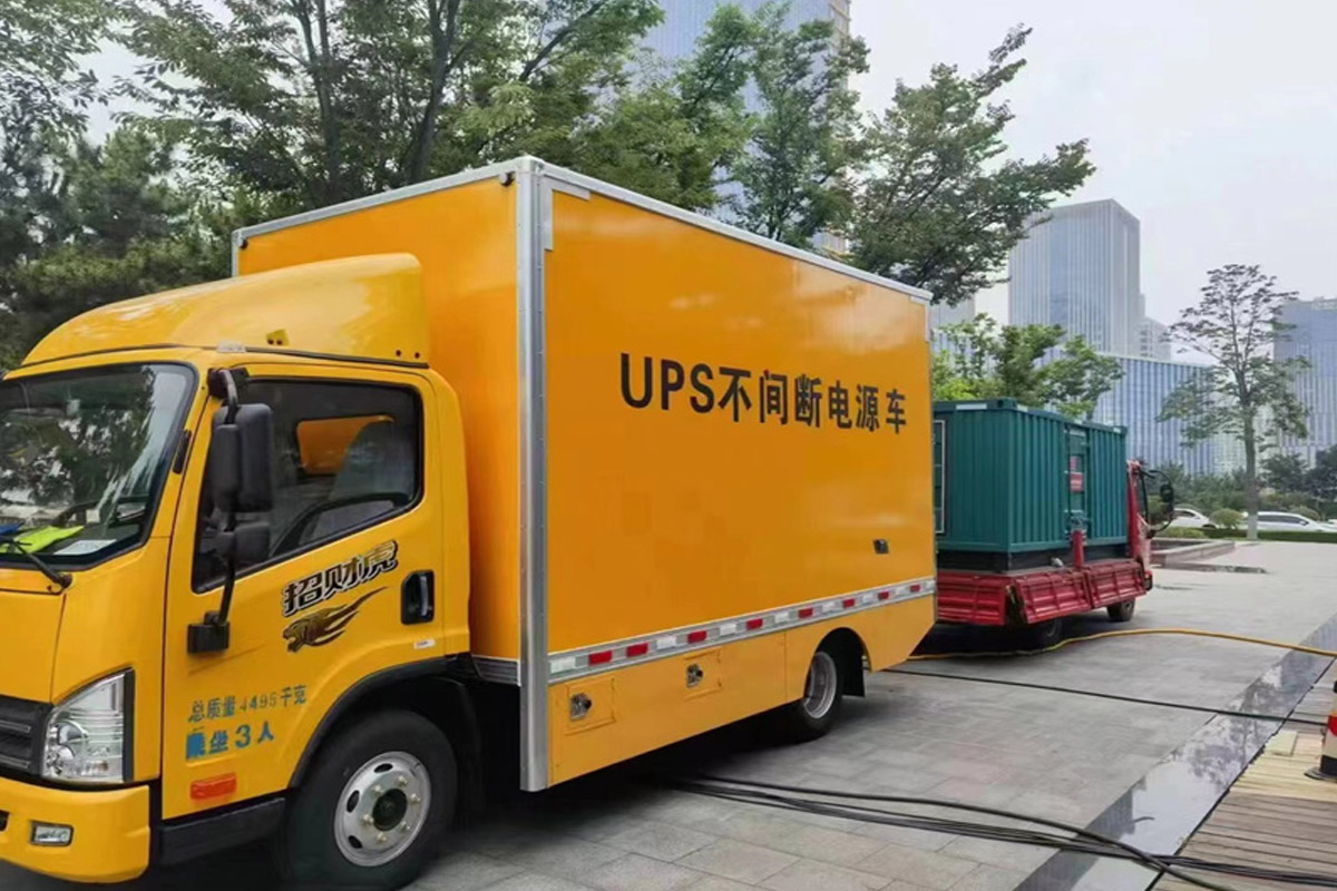 南部发电机租赁施工现场