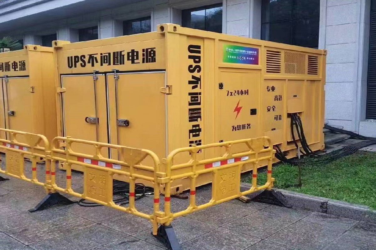 南部发电机租赁施工现场