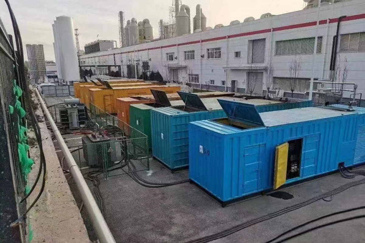 南部发电机租赁施工现场